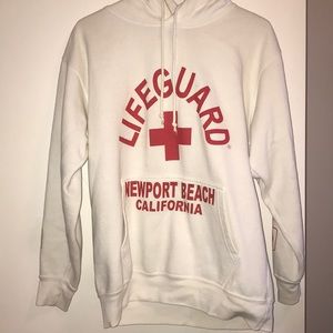 White LIFEGUARD hoodie